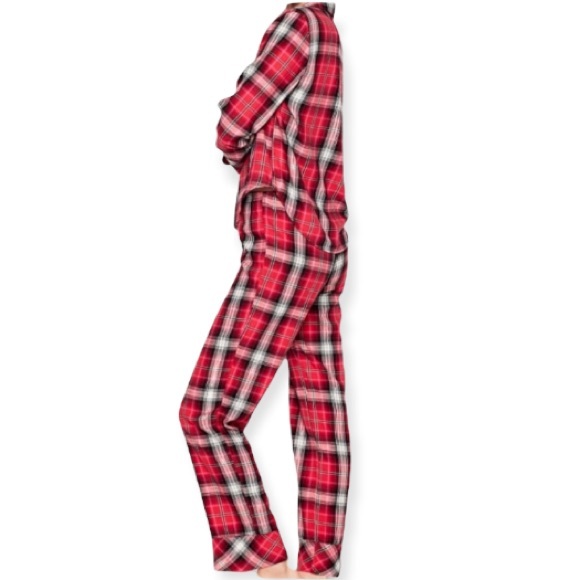 VICTORIA’S SECRET Flannel Sleep Shirt and Pants Set size:XS/XP - Picture 2 of 12